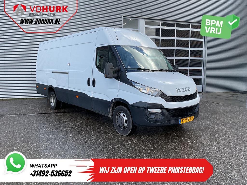 Iveco Daily 35C13V 2.3 L4H3 EXPORT Dubbel Lucht/ 3.5t Trekve, Auto's, Iveco, Wit, Te koop, Electronic Stability Program (ESP)