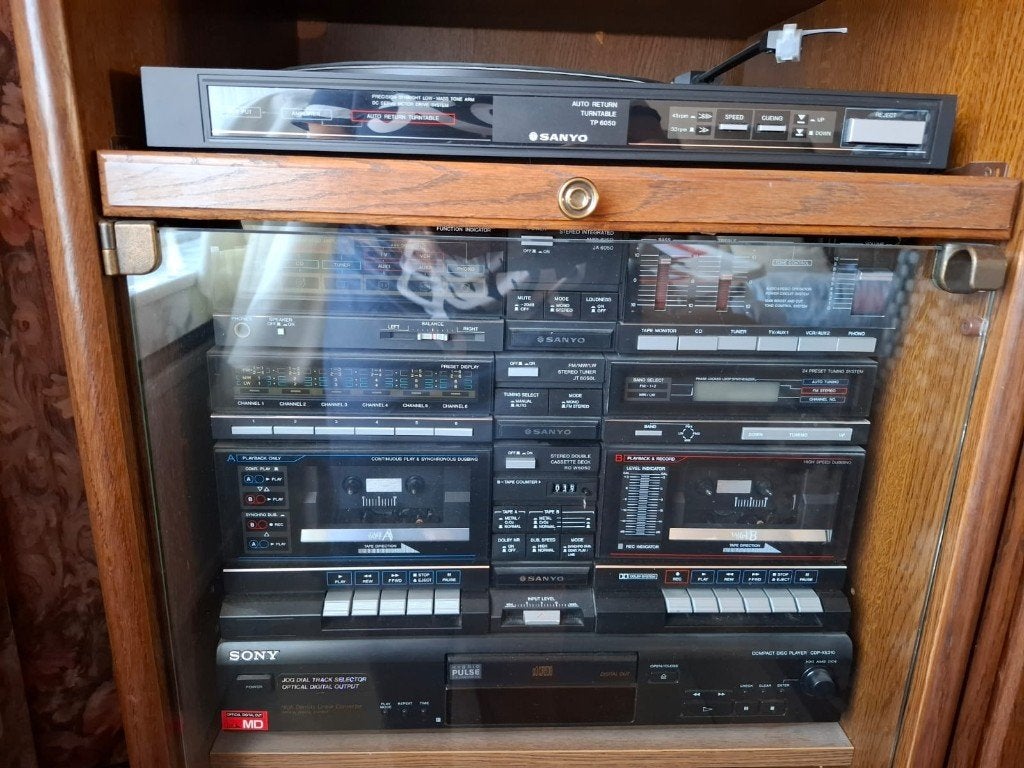 Stereo installatie SANYO, Audio, Tv en Foto, Stereoketens, Gebruikt, Cassettedeck, Losse componenten, Ophalen