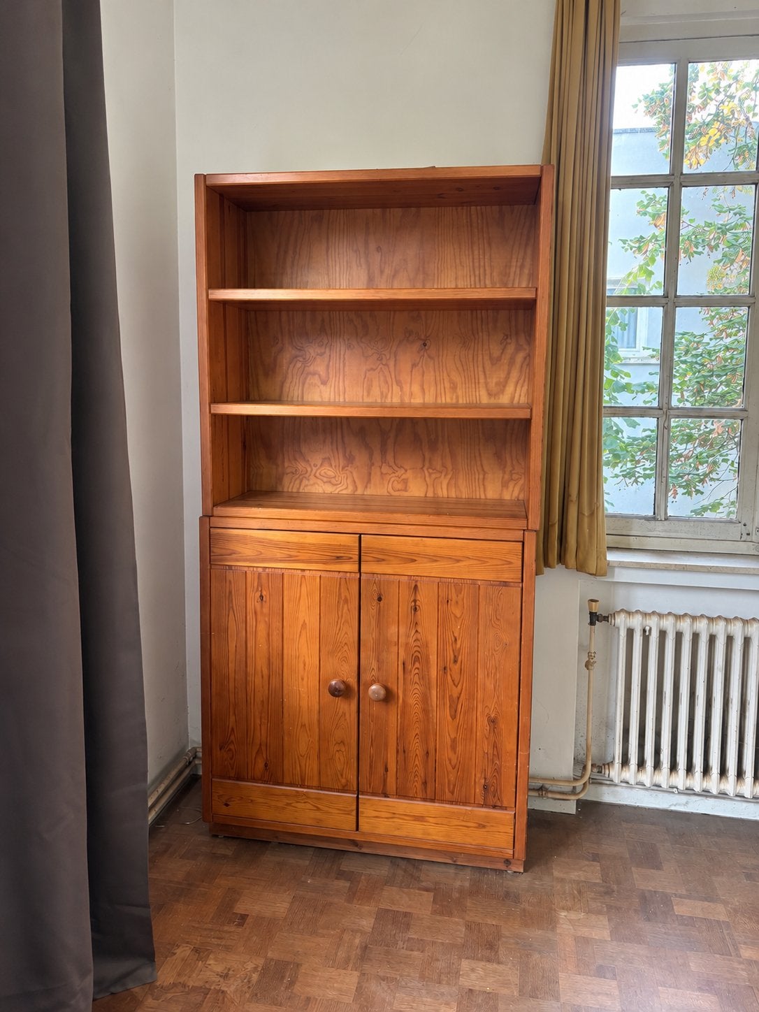 Meuble de rangement en bois – Bibliothèque avec placard, Maison & Meubles, Enlèvement, Utilisé