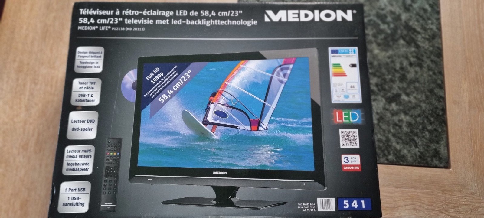 Téléviseur neuf Medion LED 23" (53,4 cm) emballage d'origine, TV, Hi-fi & Vidéo, Télévisions, Enlèvement, LED