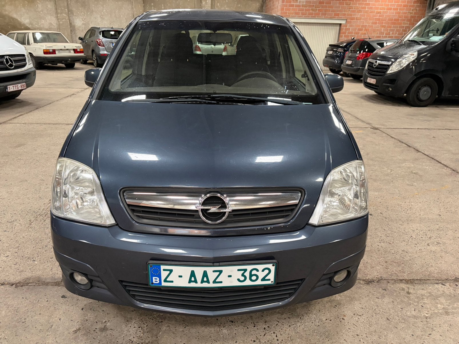 Opel Meriva 2008 model 1.4 benzine 136.000Km, Autos, Argent ou Gris, Achat, Boîte manuelle, Noir
