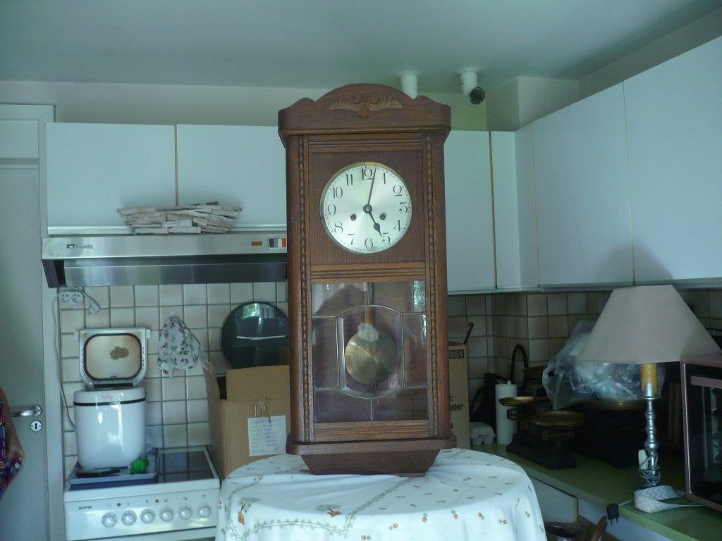 Horloge ancienne a balancier, Enlèvement