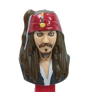 Distributeur PEZ Pirates des Caraïbes - Jack Sparrow, Enlèvement ou Envoi, Comme neuf