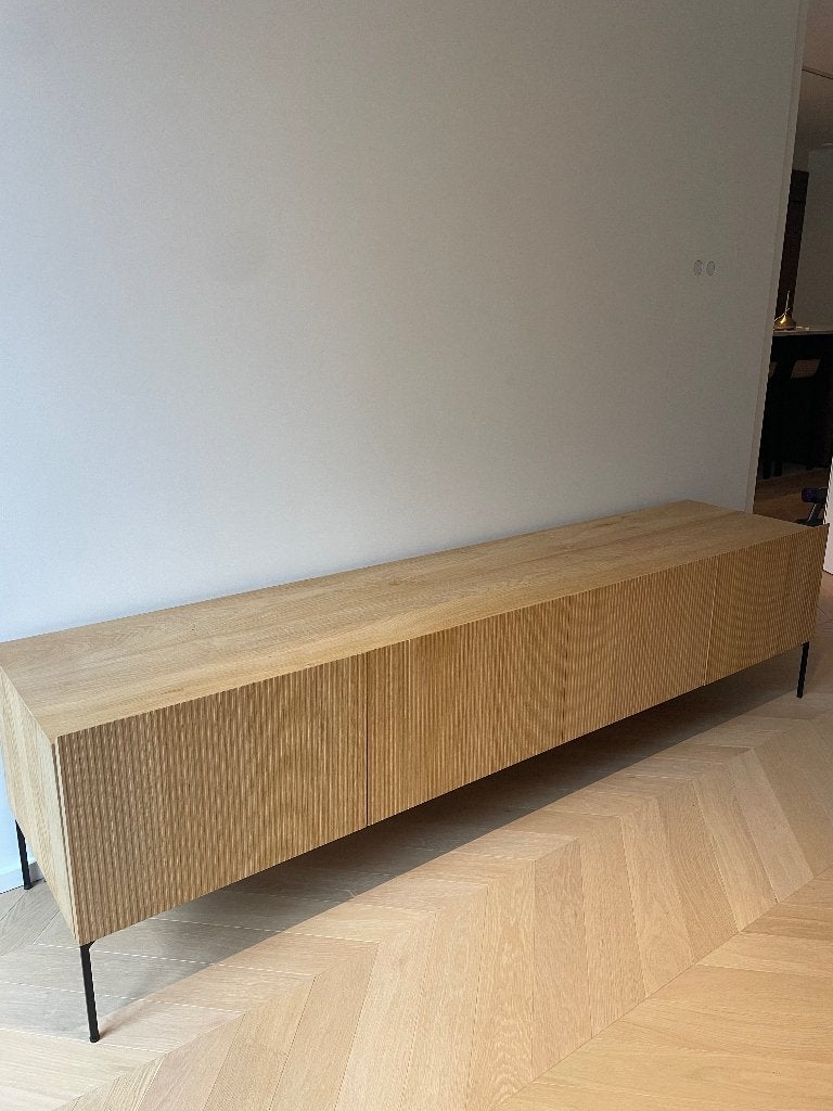 Eiken tv-meubel, Maison & Meubles, 25 à 50 cm, Moins de 100 cm, 150 à 200 cm, Comme neuf