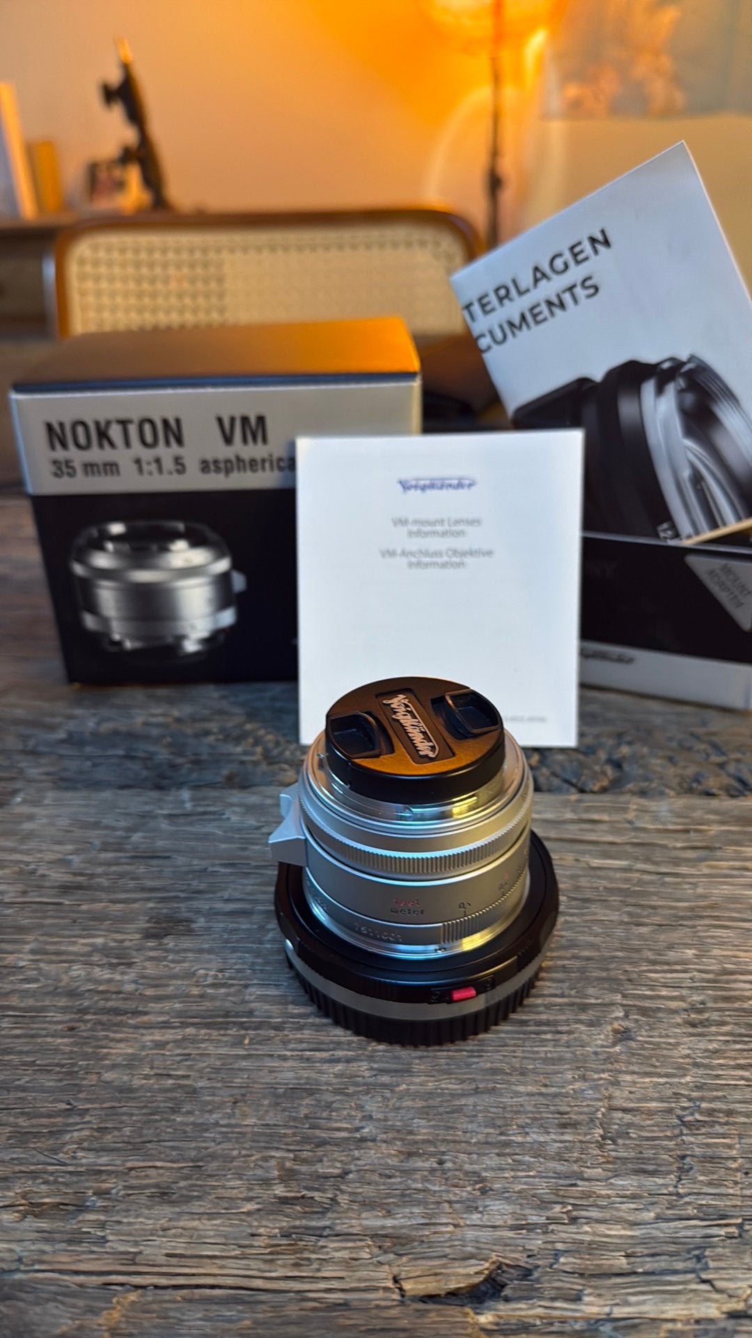Voigtlander Nokton 35mm f1.5 asph Typ II (brass), Enlèvement, Comme neuf, Voigtlander