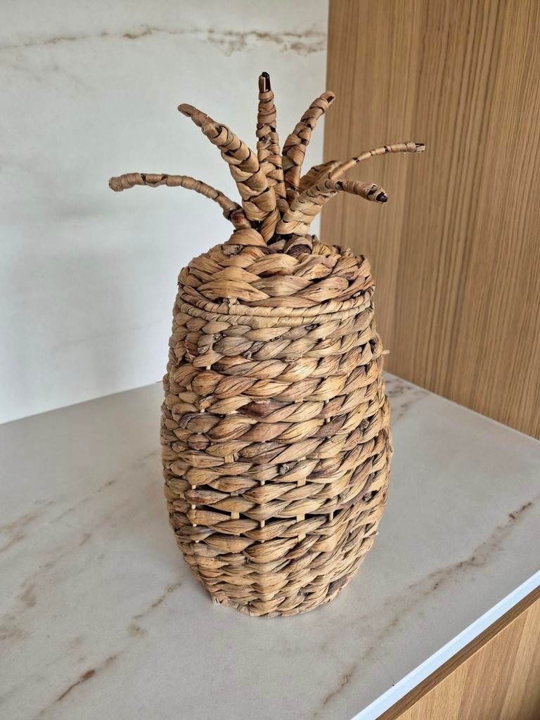 Prachtige Grote Ananas Mand - 43cm, Huis en Inrichting, Ophalen of Verzenden, Mand