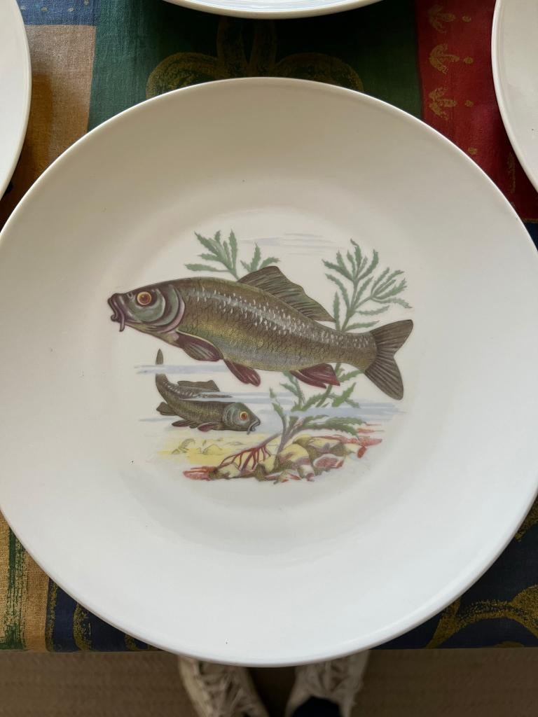 Vintage, KAHLA, ensemble d'assiettes à poisson,, Assiettes(s), Enlèvement ou Envoi, Geen idee, Comme neuf