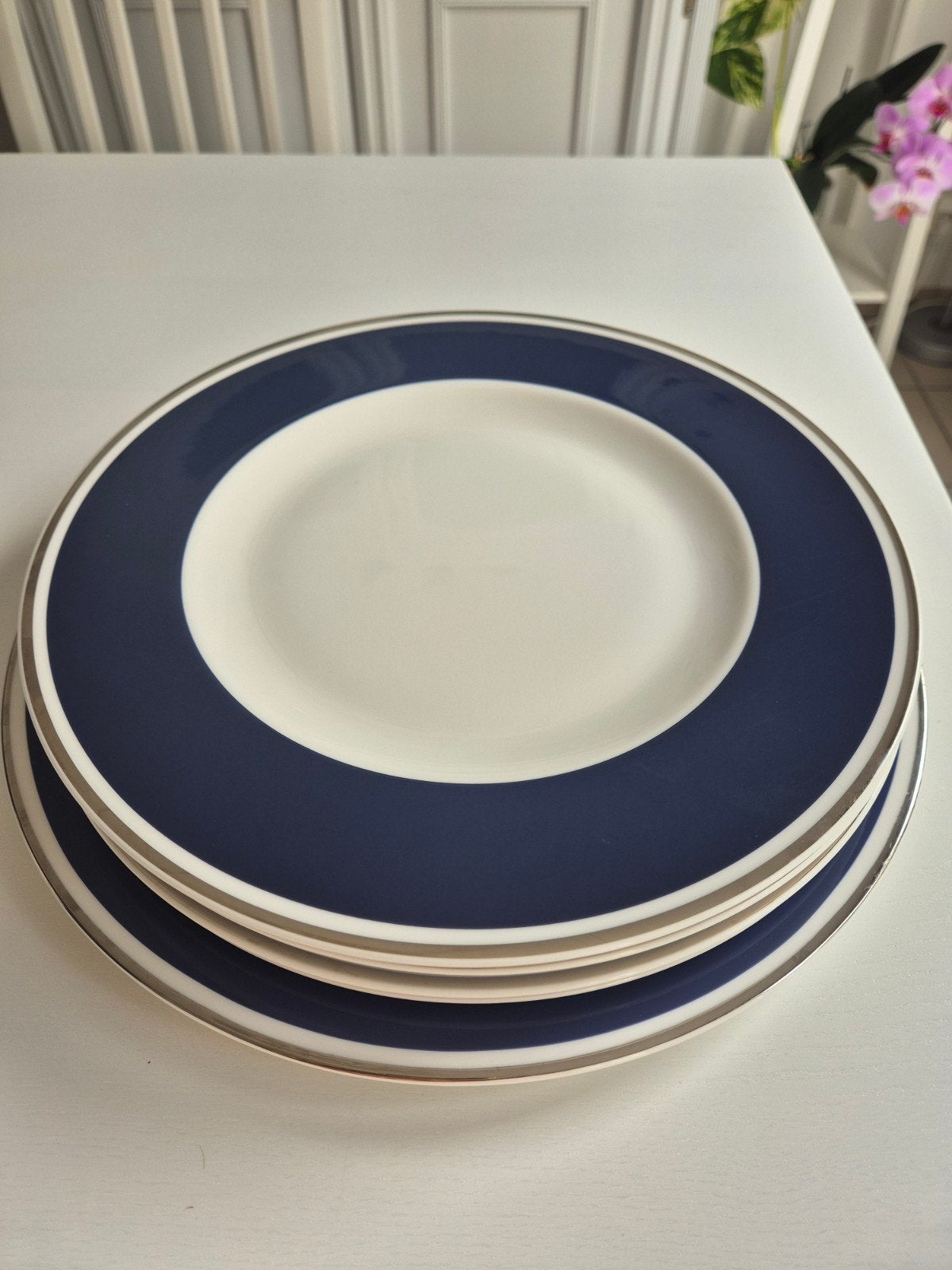 Lot 5 assiettes Villeroy & Boch - Anmut My Colour Ocean Blue, Enlèvement