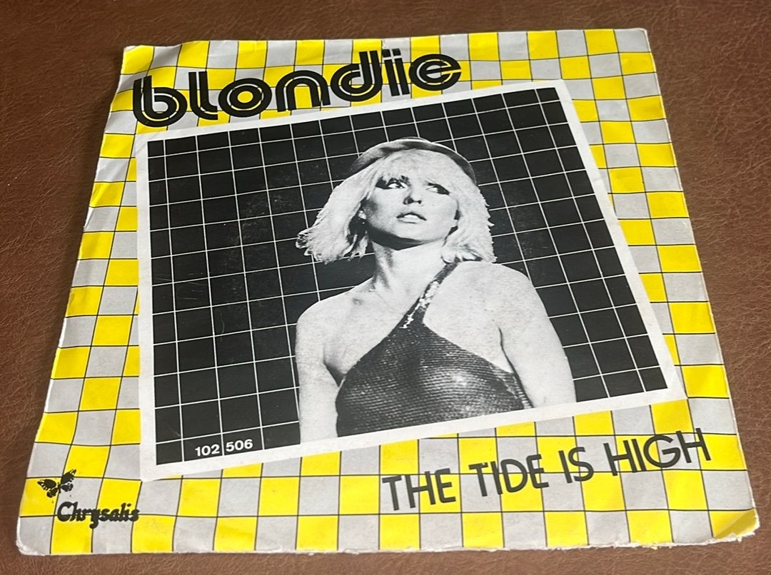 Blondie ‎– The Tide Is High - 7” vinyl single - BLAUW vinyl, Ophalen of Verzenden, Gebruikt, Single
