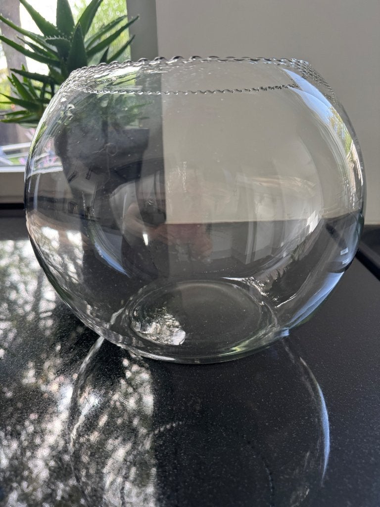 Visbokaal retro nieuwstaat diameter 30 cm nu €10 !, Ophalen