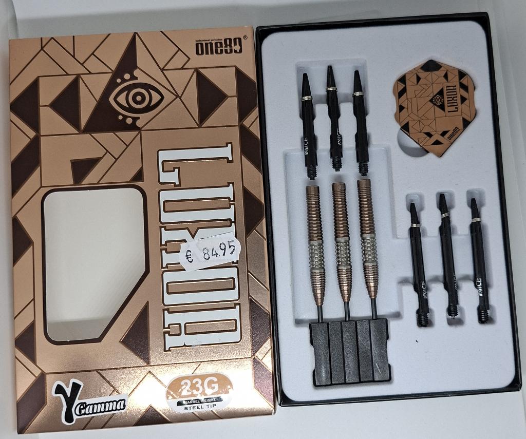 Darts pijlen One80 Luxor Gamma 90% - 23 gram, Ophalen of Verzenden, Gebruikt, Pijlen