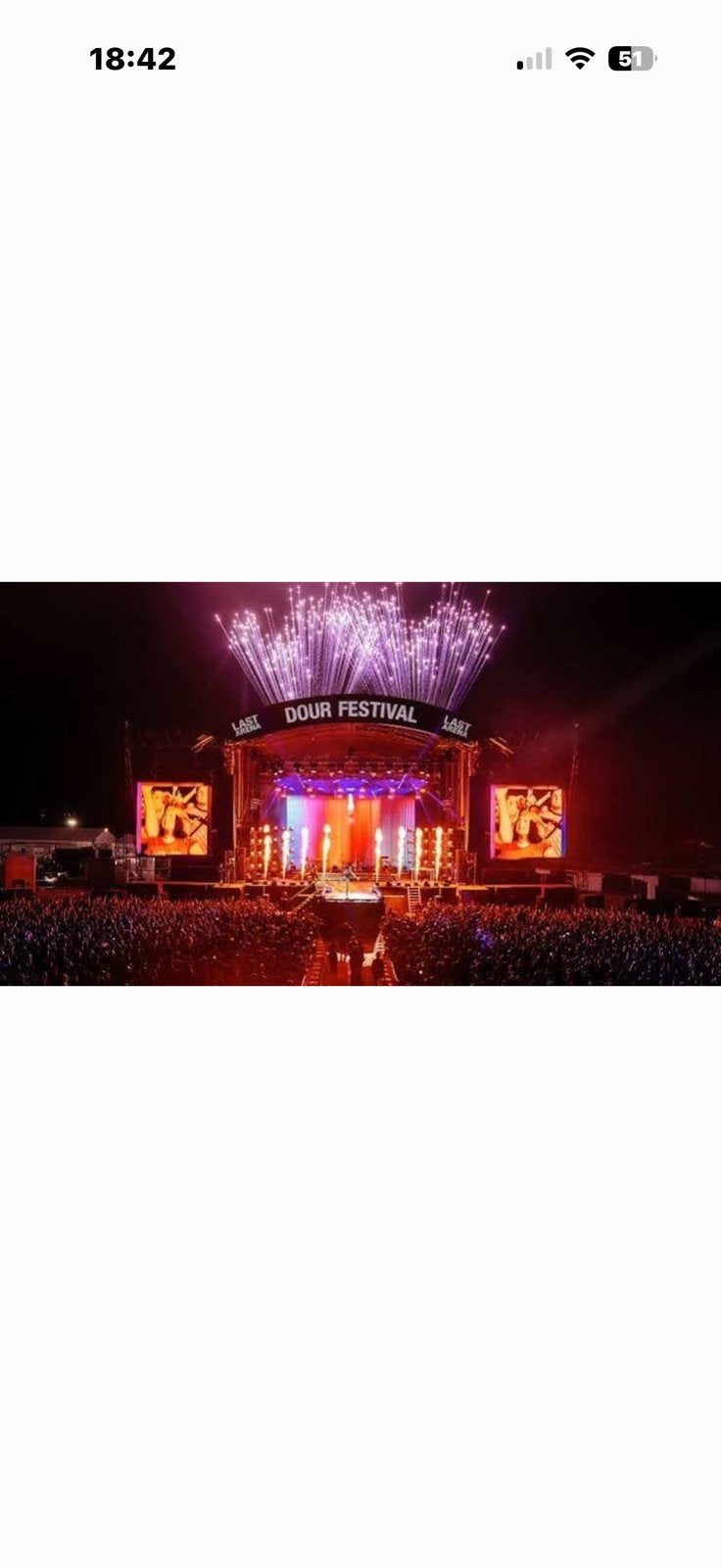 2 tickets voor het Dour festival op donderdag 16 juli, Twee personen