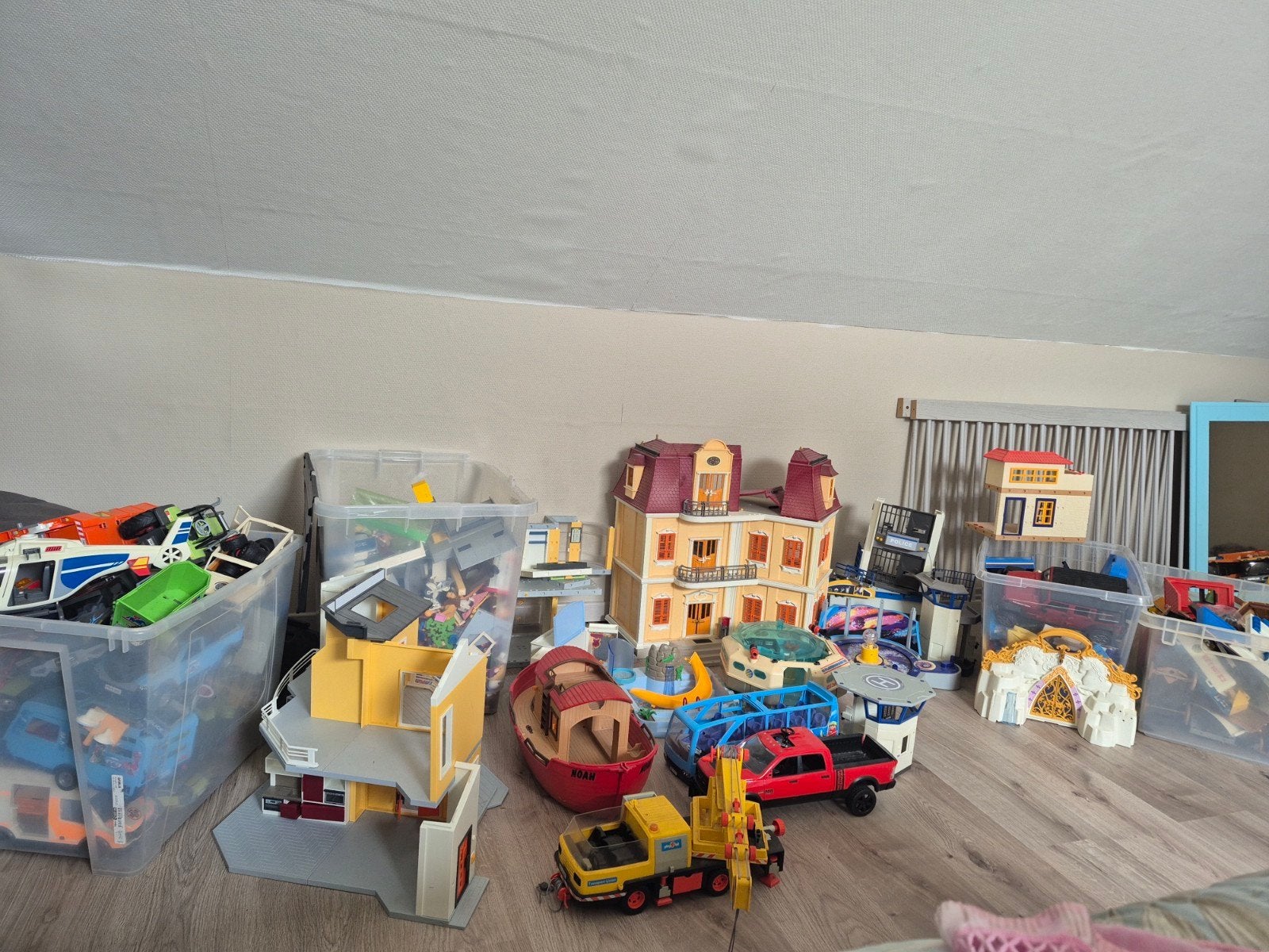 grand terrain Playmobil, Enlèvement, Utilisé, Autres marques