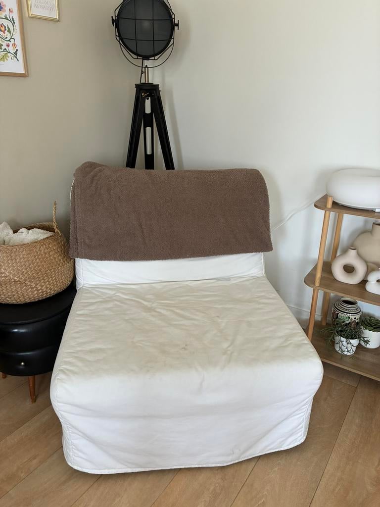 Slaapstoel- Ikea, Huis en Inrichting, Slaapkamer | Slaapbanken, Ophalen, Gebruikt, Wit