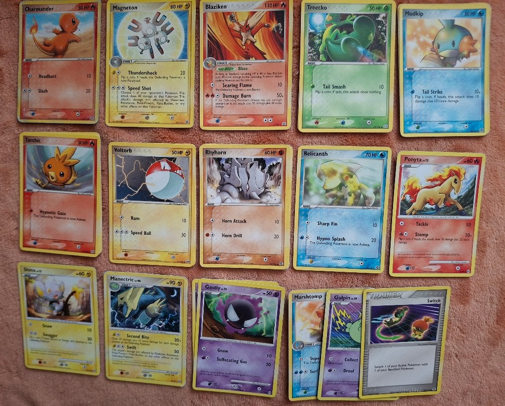 Ex Emerald Pokémon kaarten te ruil., Ophalen of Verzenden, Zo goed als nieuw, Meerdere kaarten, Foil
