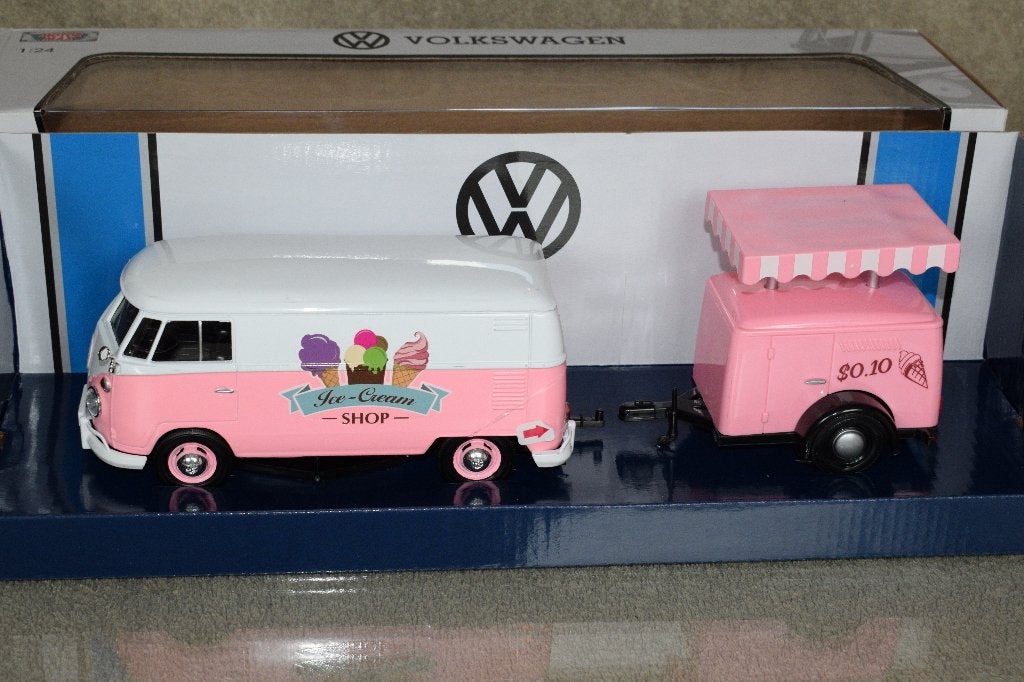 miniatuur auto 1:24 nieuw motormax vw volkswagen bus, Ophalen of Verzenden, Nieuw, Motormax