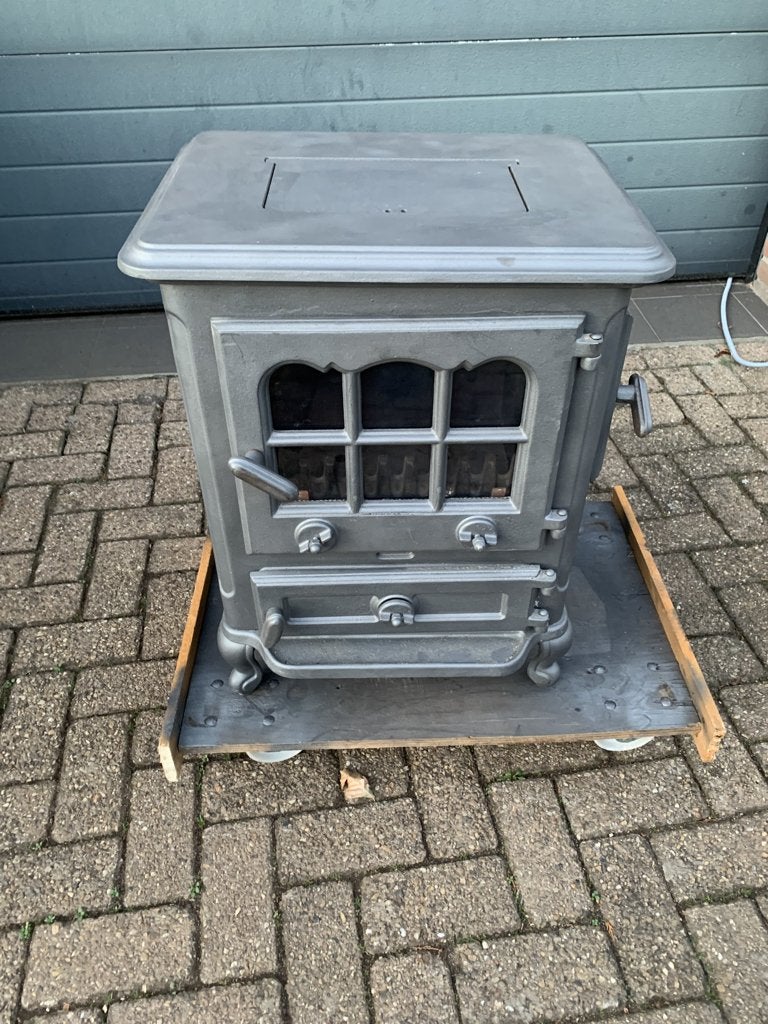 Laxevaags Trianon gietijzeren houtkachel., Ophalen, Gebruikt, Vrijstaande haard, Houthaard