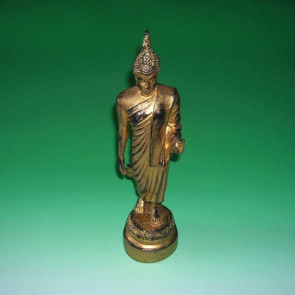 Beeld: Staande Thaise Boeddha (Goud), Ophalen, Nieuw