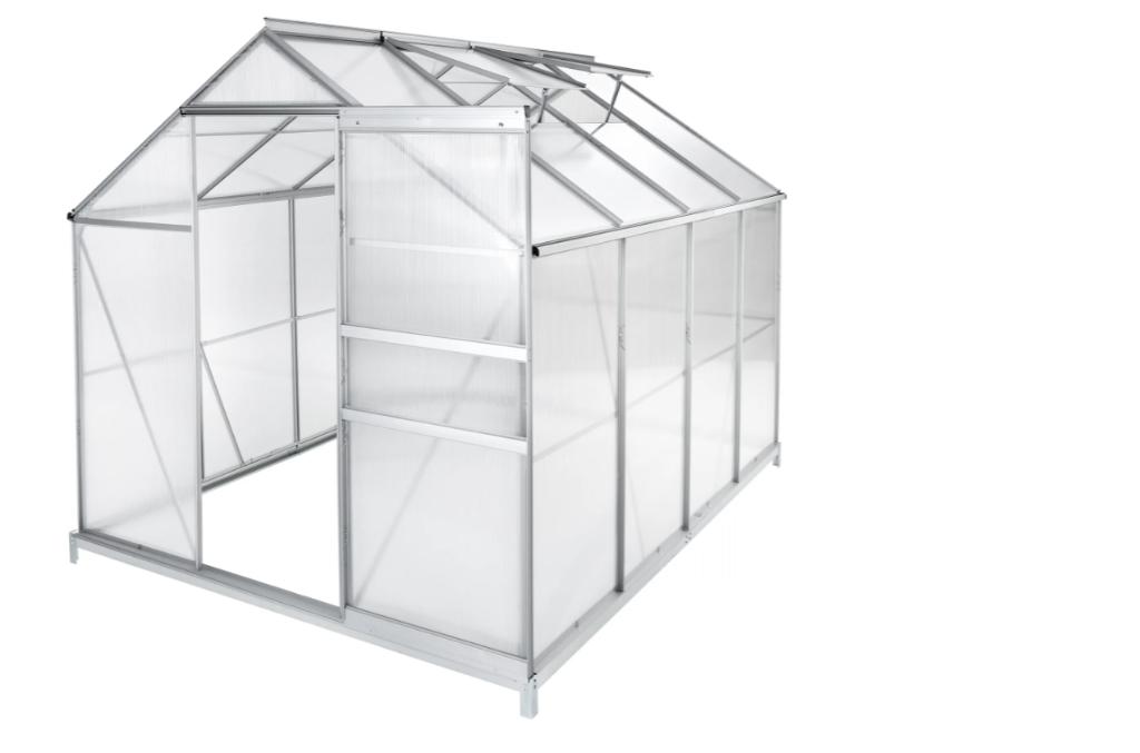 Broeikas van polycarbonaat 2m50x1m85x1m95 aluminium, Polycarbonaat, Vampira1804@hotmail.com, Pets&gardenshop, Verzenden