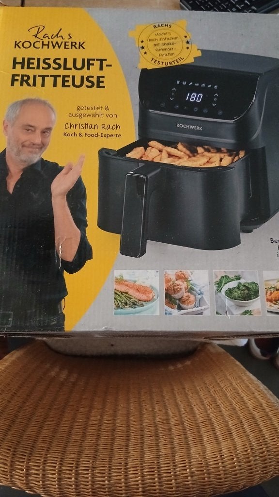 Airfryer RACH's KOCHWERK 4L nieuw, Ophalen of Verzenden, Nieuw, Airfryer, 1500 gram of meer
