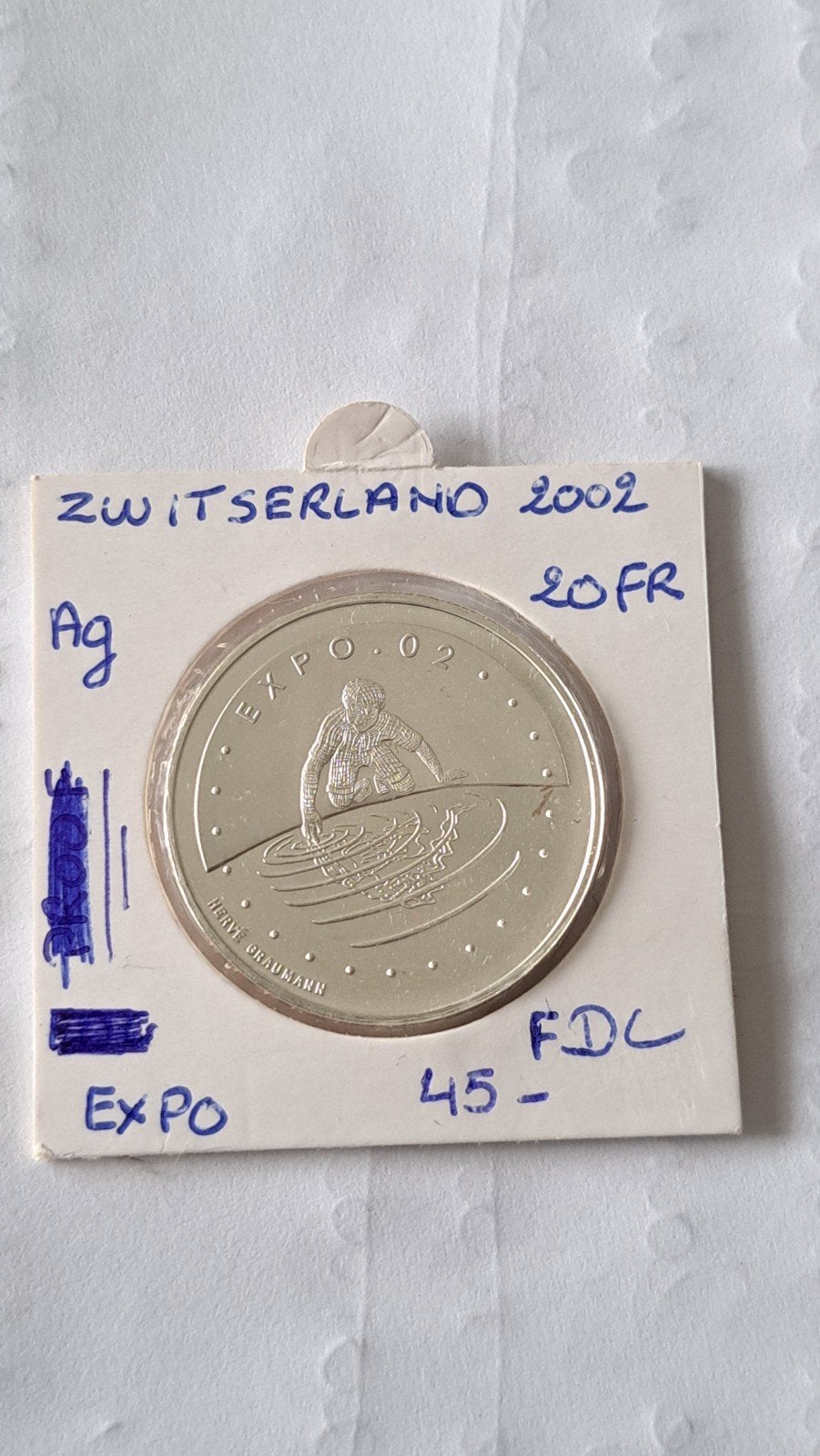 Suisse 20 pour 2002 B AG, Enlèvement ou Envoi
