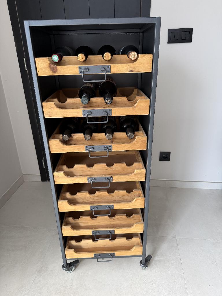 Meuble rangement vin J-Line, Ophalen, Zo goed als nieuw
