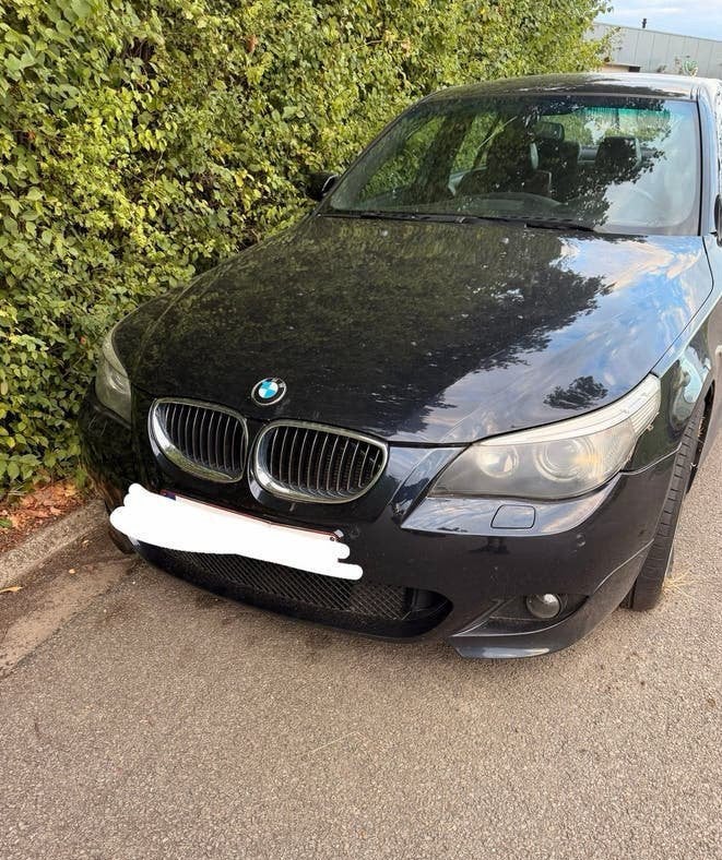 Bmw e60 M pack, Auto's, Zwart, Diesel, Particulier, Te koop