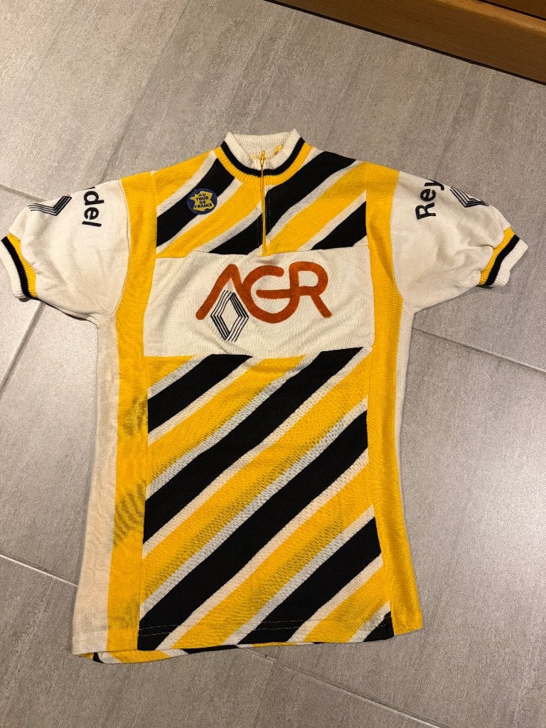 Renault AGR wielertrui Au Tour De France, Fietsen en Brommers, Ophalen of Verzenden, Gebruikt, M, Bovenkleding