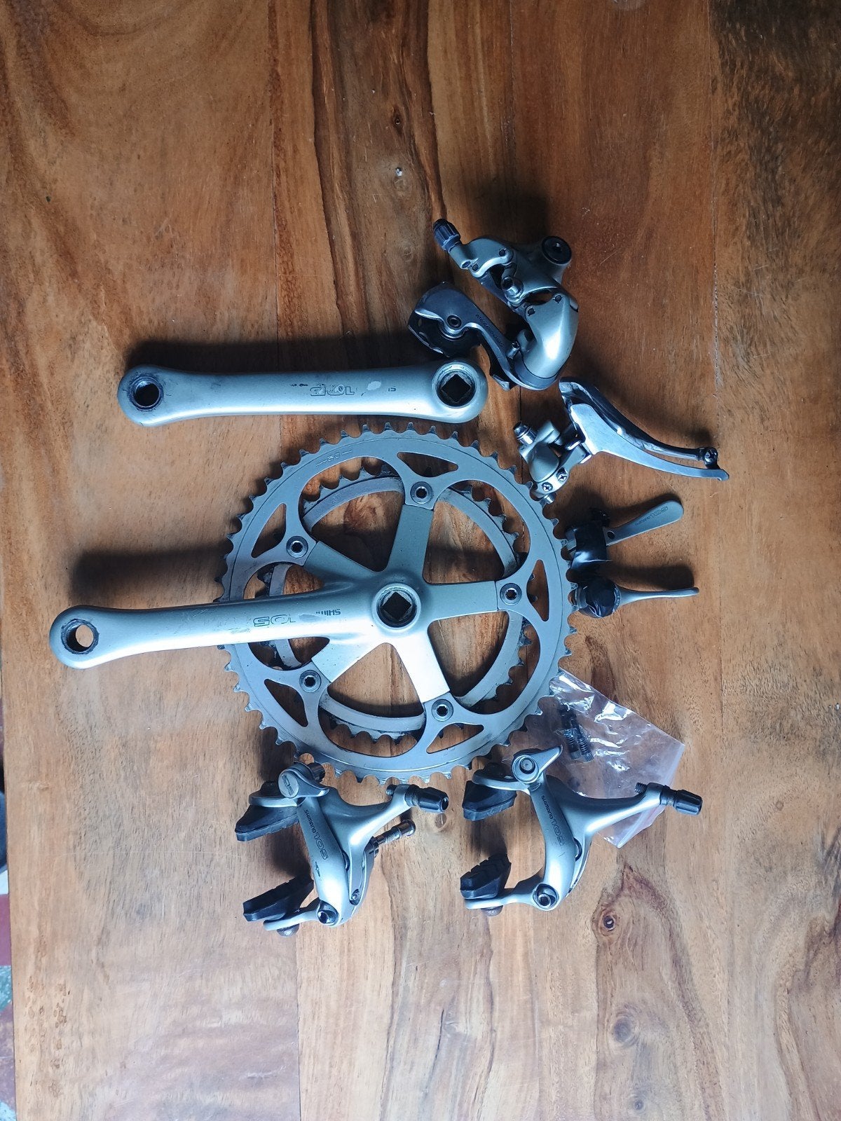 Shimano 105 8sp groepset met recht stuur., Enlèvement ou Envoi, Guidon