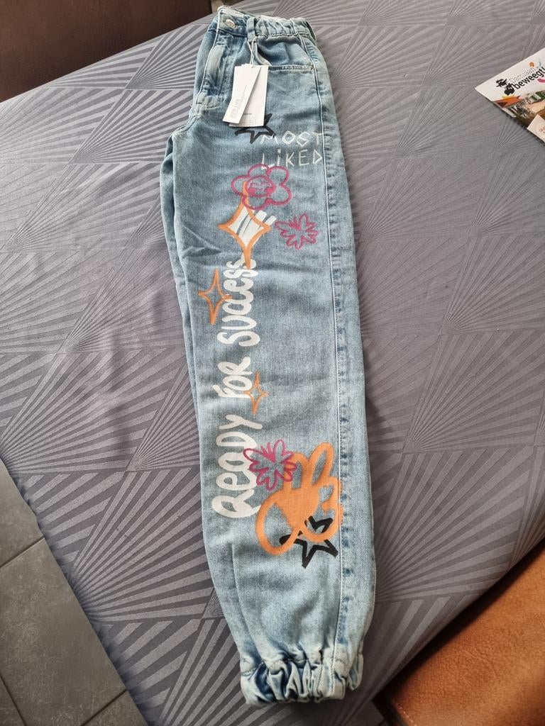 Bershka high‑waist jeans – maat 34 – lichtblauw – nieuw met, Kleding | Dames, Broeken en Pantalons, Overige kleuren, Nieuw, Maat 34 (XS) of kleiner