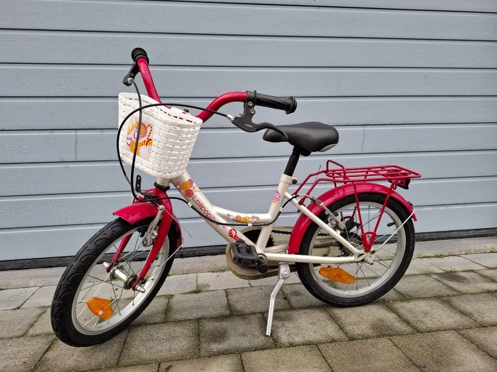 Meisjesfiets BikeFun Lollipop 16 inch, Ophalen, Gebruikt, Velgrem, Handrem