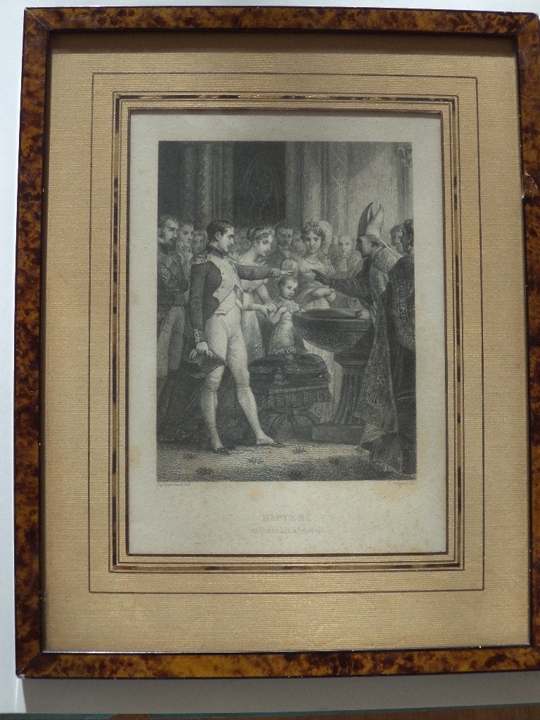 Doopsel 'BAPTEME de Louis Napoléon' (III) neef van NAPOLEON, Ophalen of Verzenden, Gravure