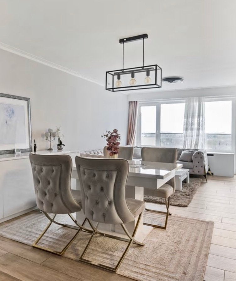 Luxe Eettafel met 4 Stoelen, Ophalen of Verzenden