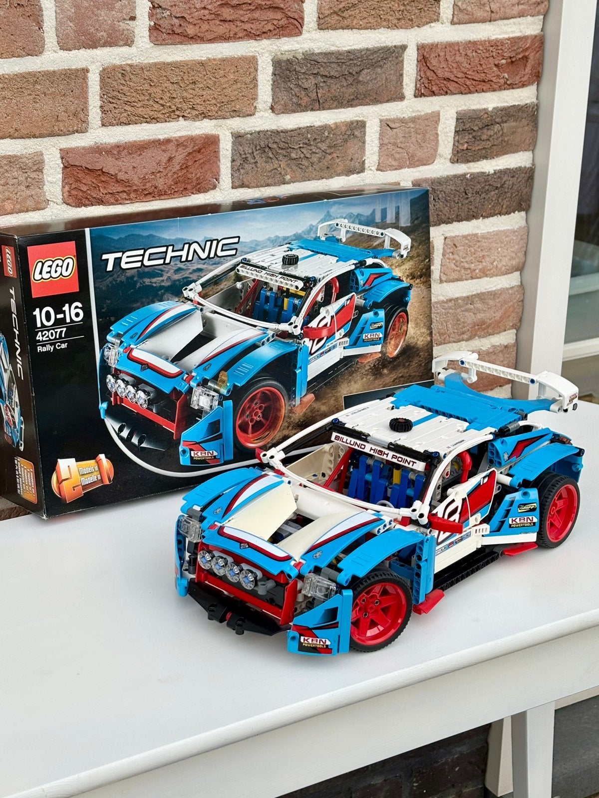 LEGO Technic Rally Auto 42077, Lego, Ophalen of Verzenden, Zo goed als nieuw, Complete set