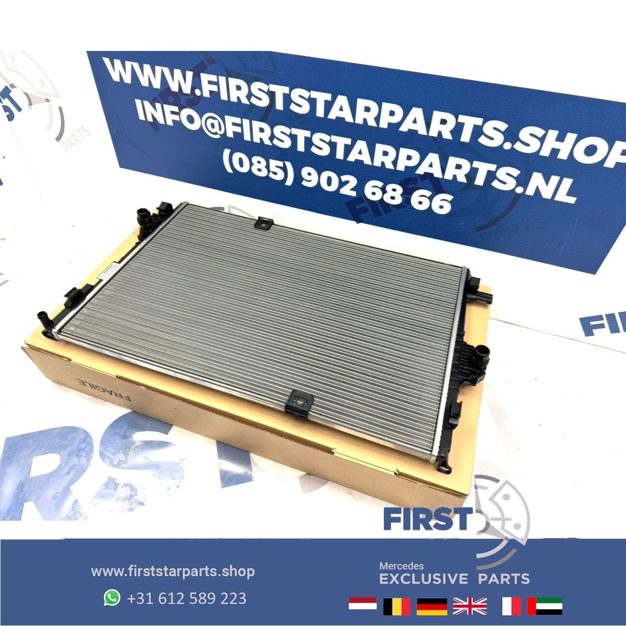 A0995005801 RADIATEUR ORIGINEEL MERCEDES W177 A45 W118 CLA45, Gebruikt, -, Ophalen of Verzenden, -