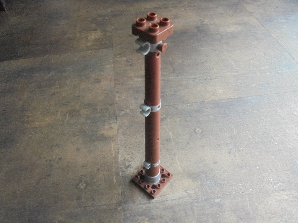 Lego Duplo Boat Mast 4x4x18 (zie foto's) 2, Ophalen of Verzenden, Gebruikt, Losse stenen, Duplo