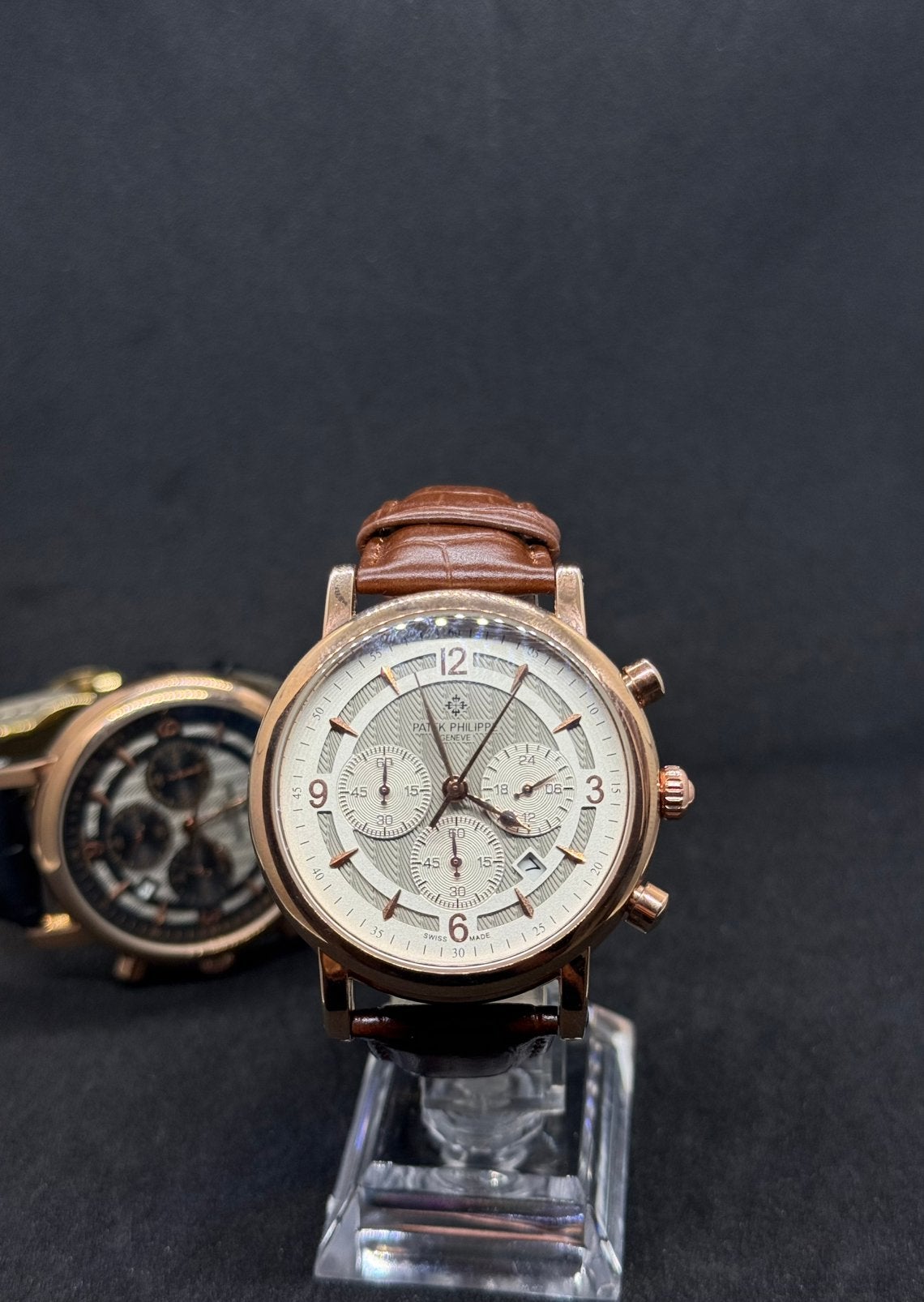 Patek Philippe Chrono Quartz, Enlèvement, Comme neuf, Argent