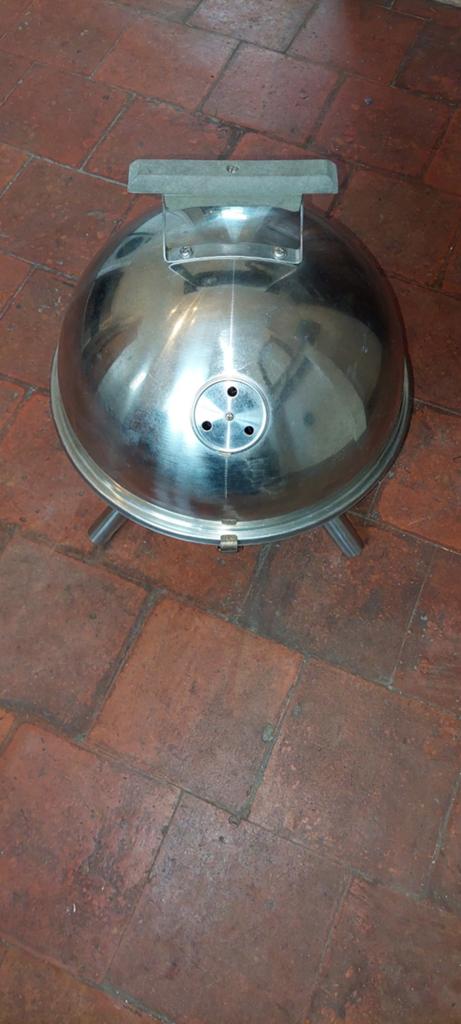 BBQ boule en inox portable à charbon Ø 36cm, Jardin & Terrasse, Barbecues au charbon de bois, Utilisé, Avec accessoires, Enlèvement