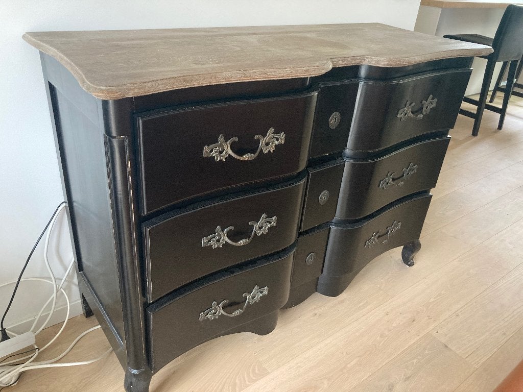 Origineel vintage dressoir, Huis en Inrichting, Ophalen, 100 tot 150 cm, 5 laden of meer, Zo goed als nieuw