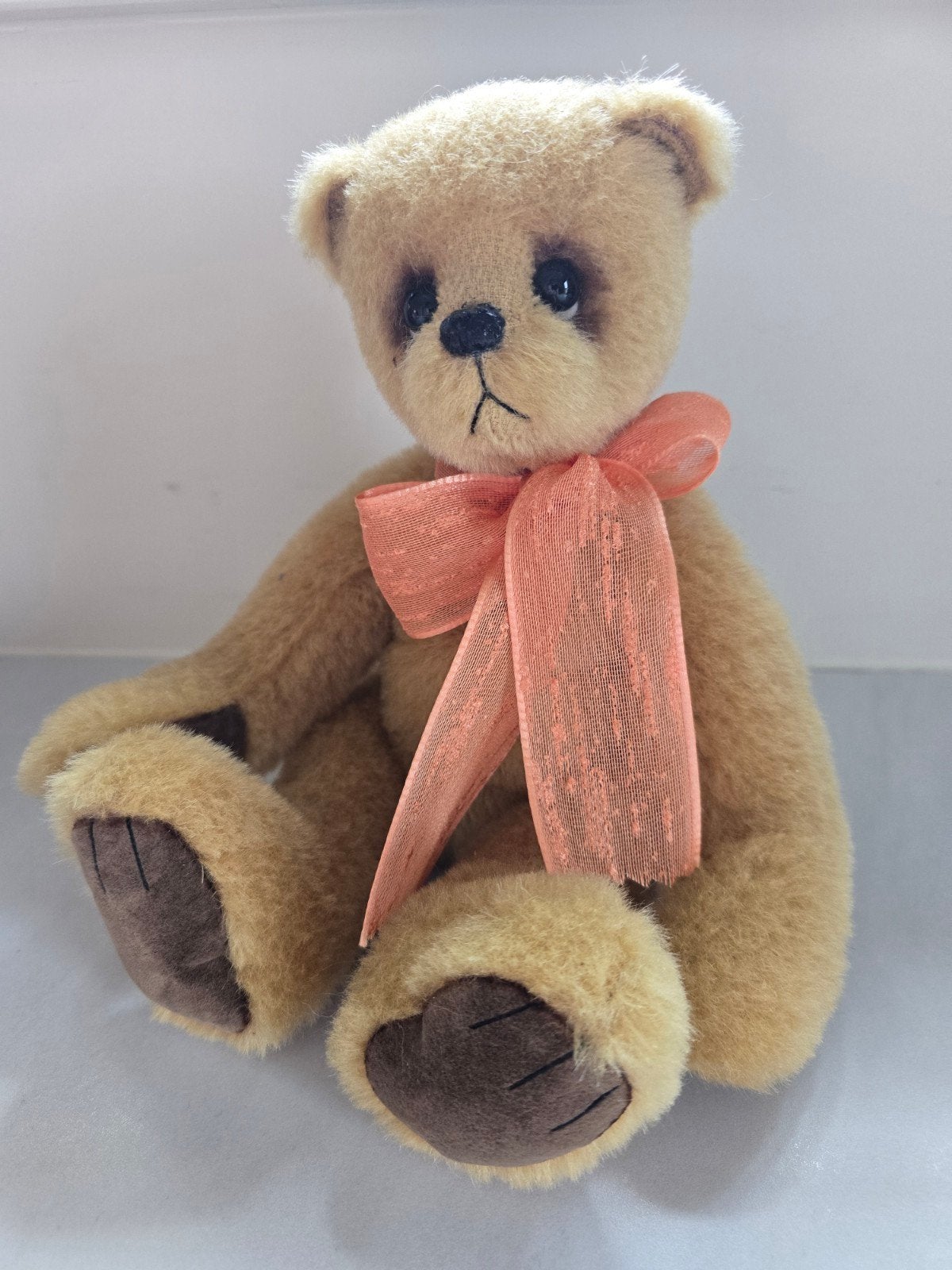 handmade Teddybeer van pluche, Ophalen of Verzenden, Zo goed als nieuw, Beer, Middelgroot (20 tot 80 cm)