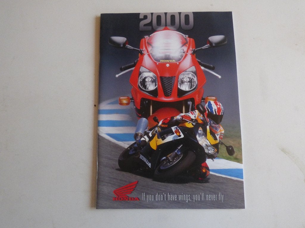 HONDA BROCHURE MODELLEN 2000, Motoren, Handleidingen en Instructieboekjes, Ophalen of Verzenden, Honda