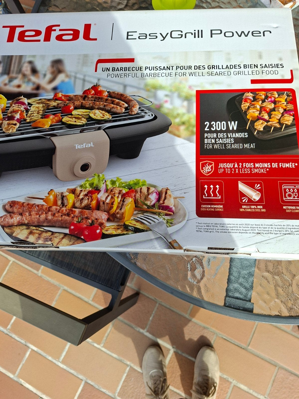 nieuwe teflon  easy grill power 2300 W, Elektronische apparatuur, Ophalen