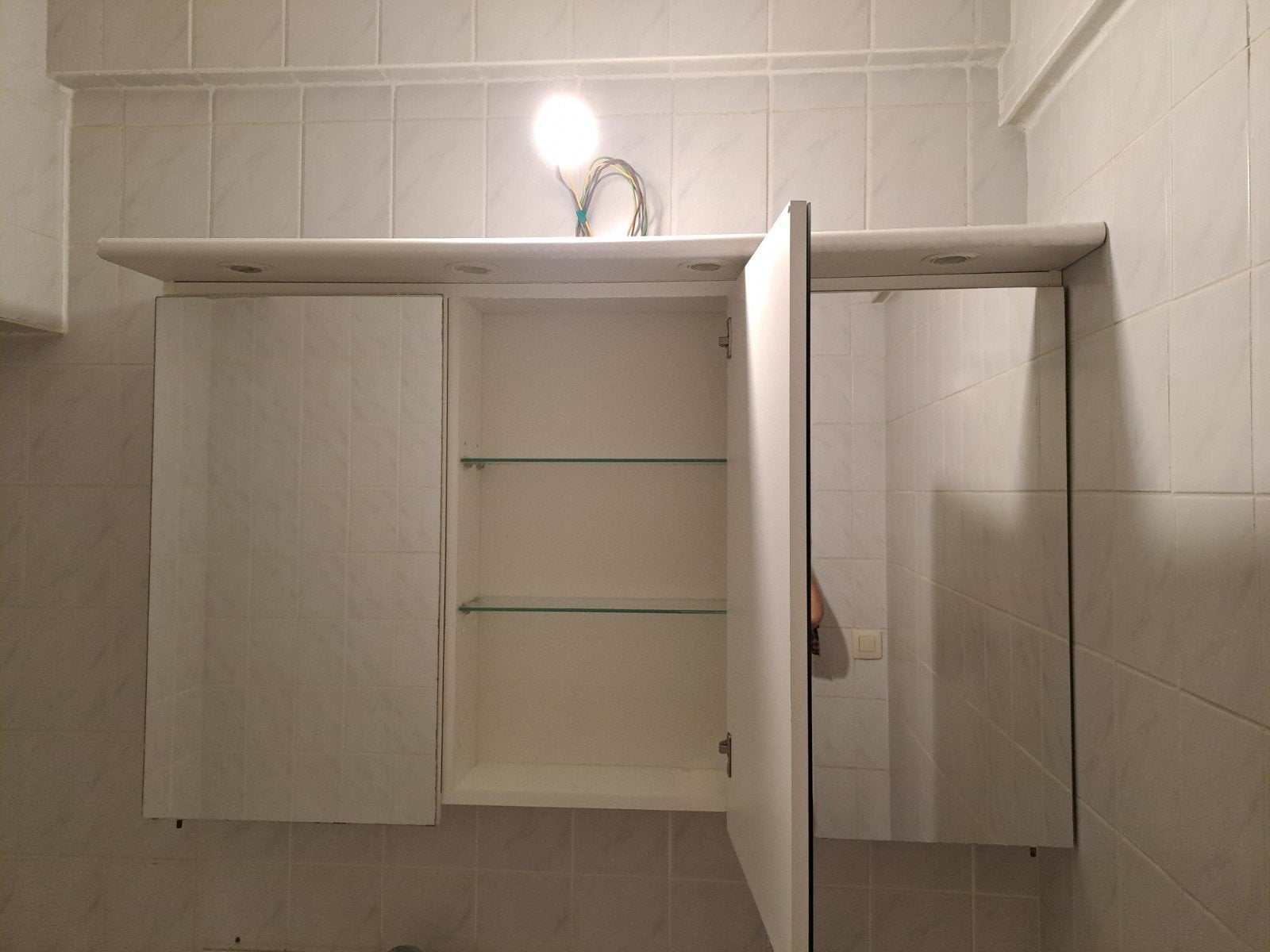 badkamer spiegelkast 130 cm, Huis en Inrichting, Ophalen, Spiegelkast