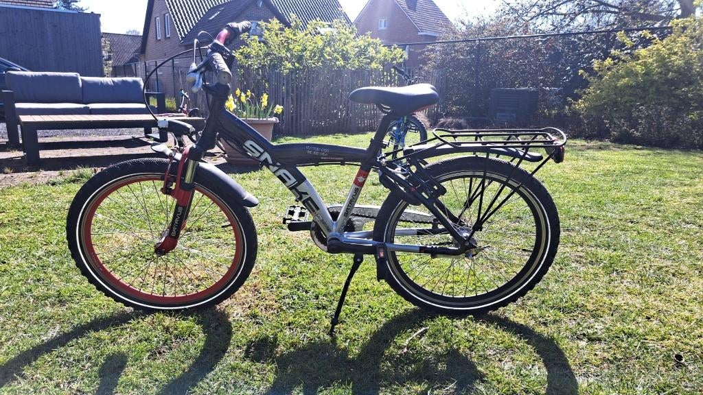 Batavus Snake 22" zwart/rood, Ophalen, 22 inch, Gebruikt, Versnellingen