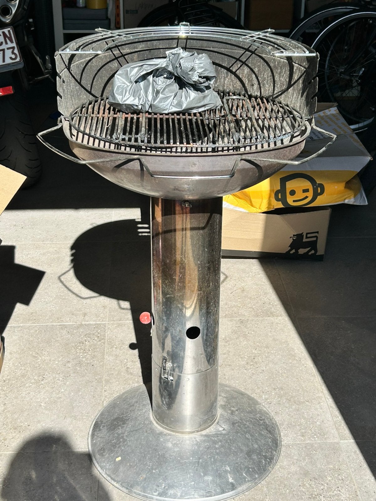 Barbecook grote inox barbecue, Ophalen, Gebruikt
