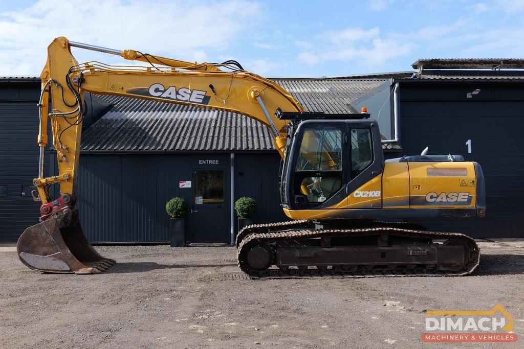 Case CX210B mono - airco - tandenbak - isuzu 4 cil. - Lehnho, Articles professionnels, Machines & Construction | Grues & Excavatrices