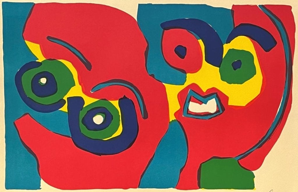 Karel Appel litho, Antiek en Kunst, Abstract, Ophalen of Verzenden, Lithografie, Genummerd