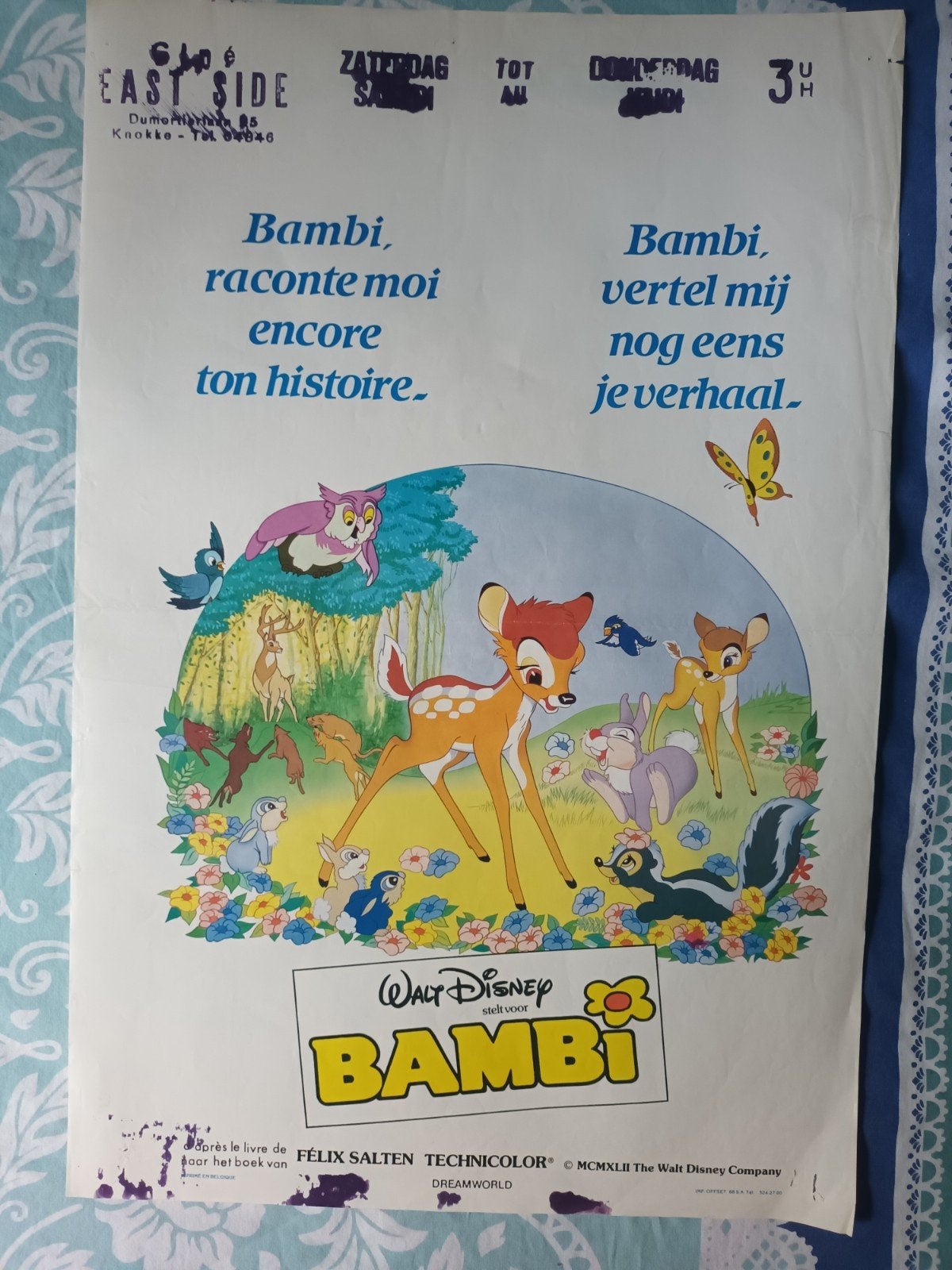 Filmposter Bambi, Verzamelen, Verzenden
