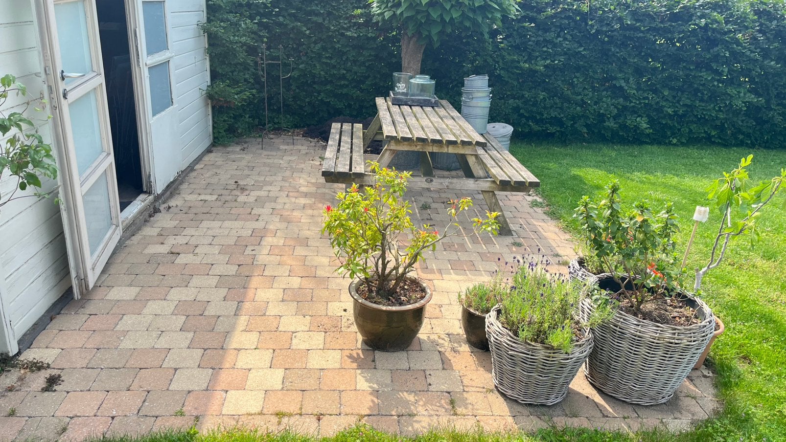 Gratis terrasstenen, Béton, Enlèvement, Utilisé, Briques