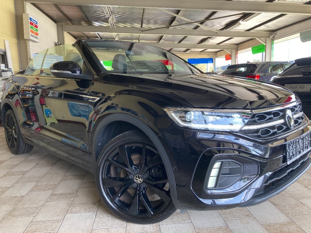 T-Roc Cabrio R-LINE -AUTOMAAT -LEDER -BlackPack -Alu19 -Full, Auto's, 1498 cc, 4 cilinders, Cabriolet, Zwart